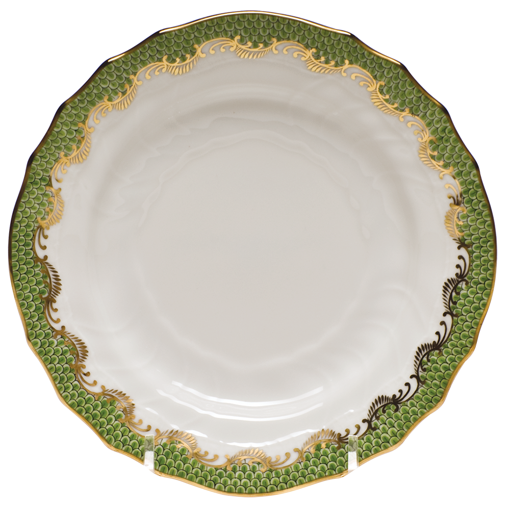 Fish Scale Evergreen Border Bread And Butter Plate