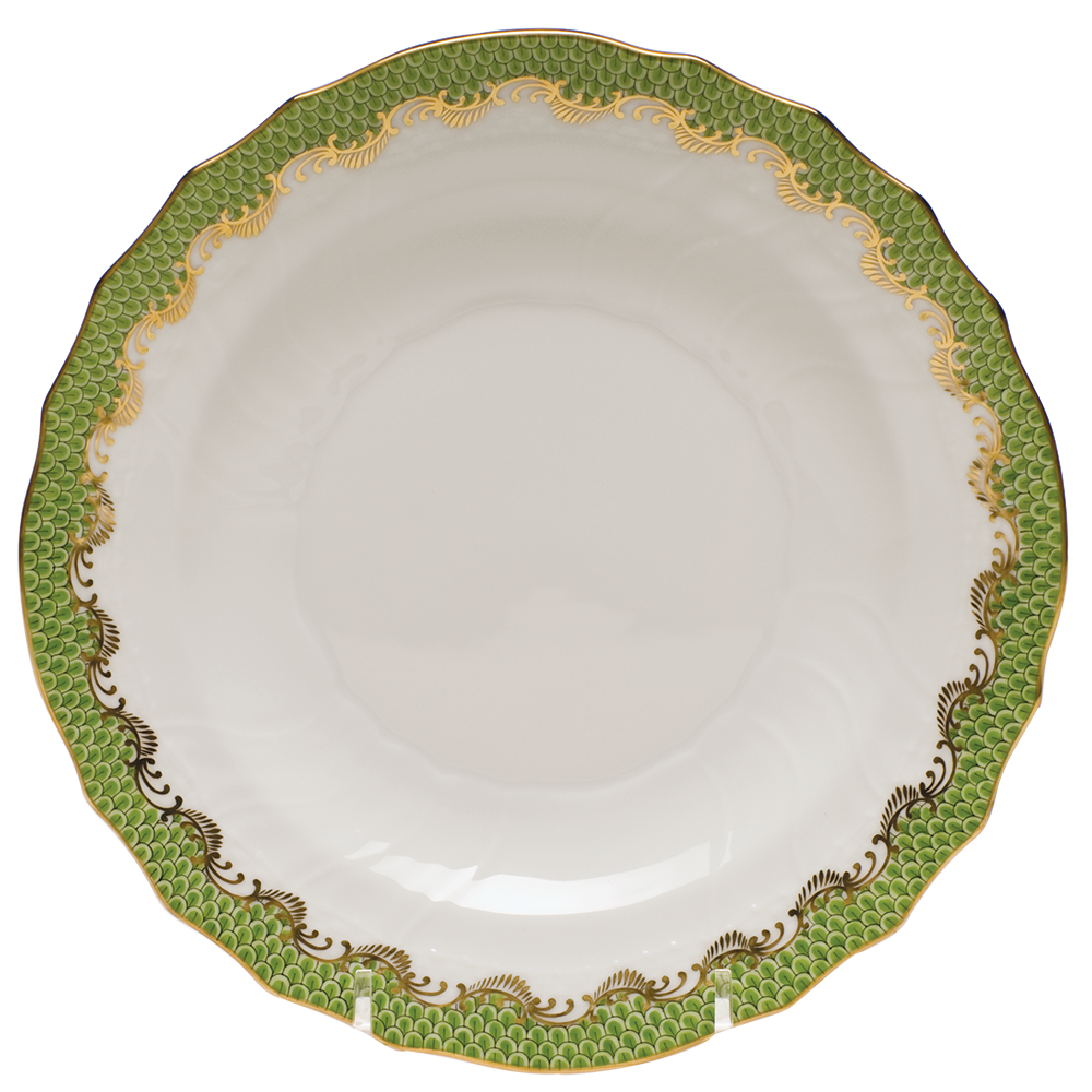 Fish Scale Evergreen Salad Plate 7.5"d