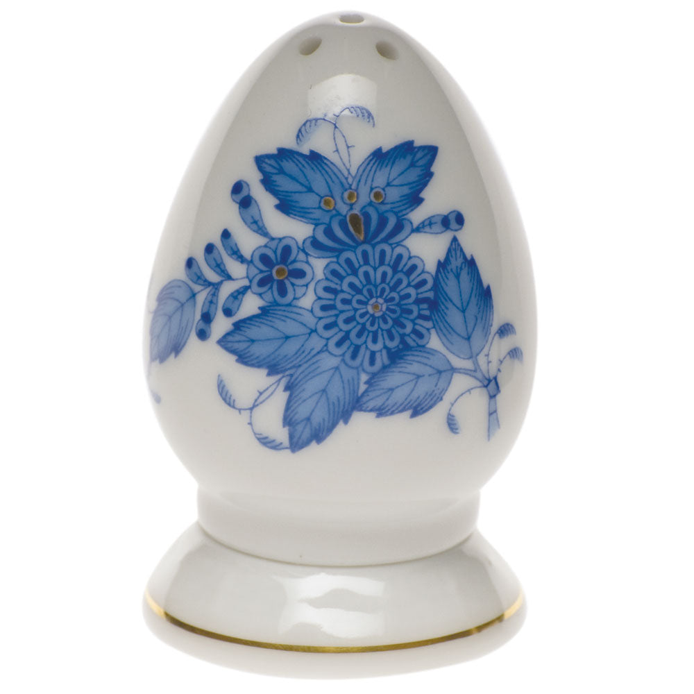 Herend Chinese Bouquet Blue Salt Shaker Multi Hole 2.5"h - Blue