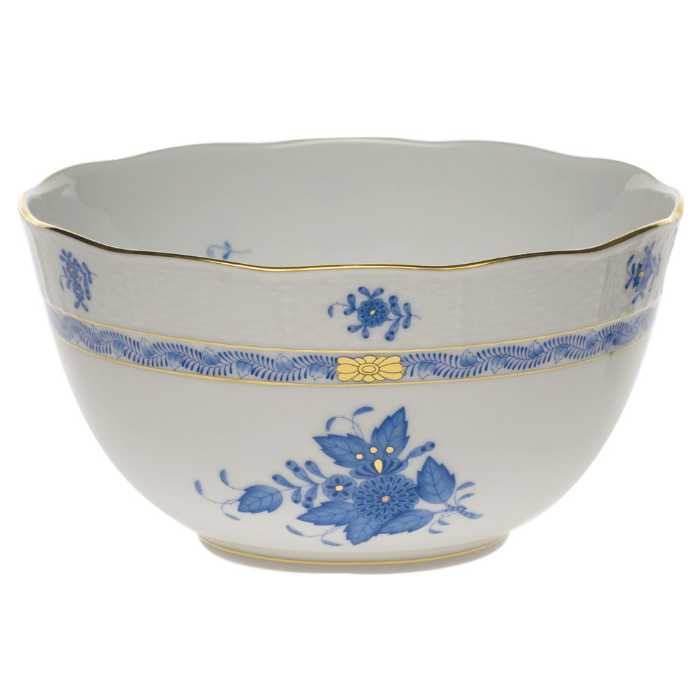 Herend Chinese Bouquet Blue Round Bowl (3.5 Pt) 7.5"d - Blue