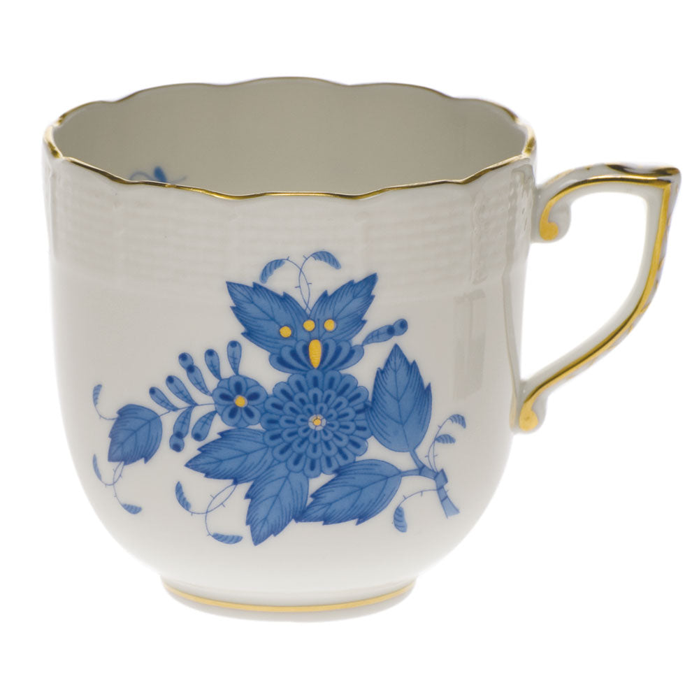 Herend Chinese Bouquet Blue Mocha Cup (4 Oz) - Blue