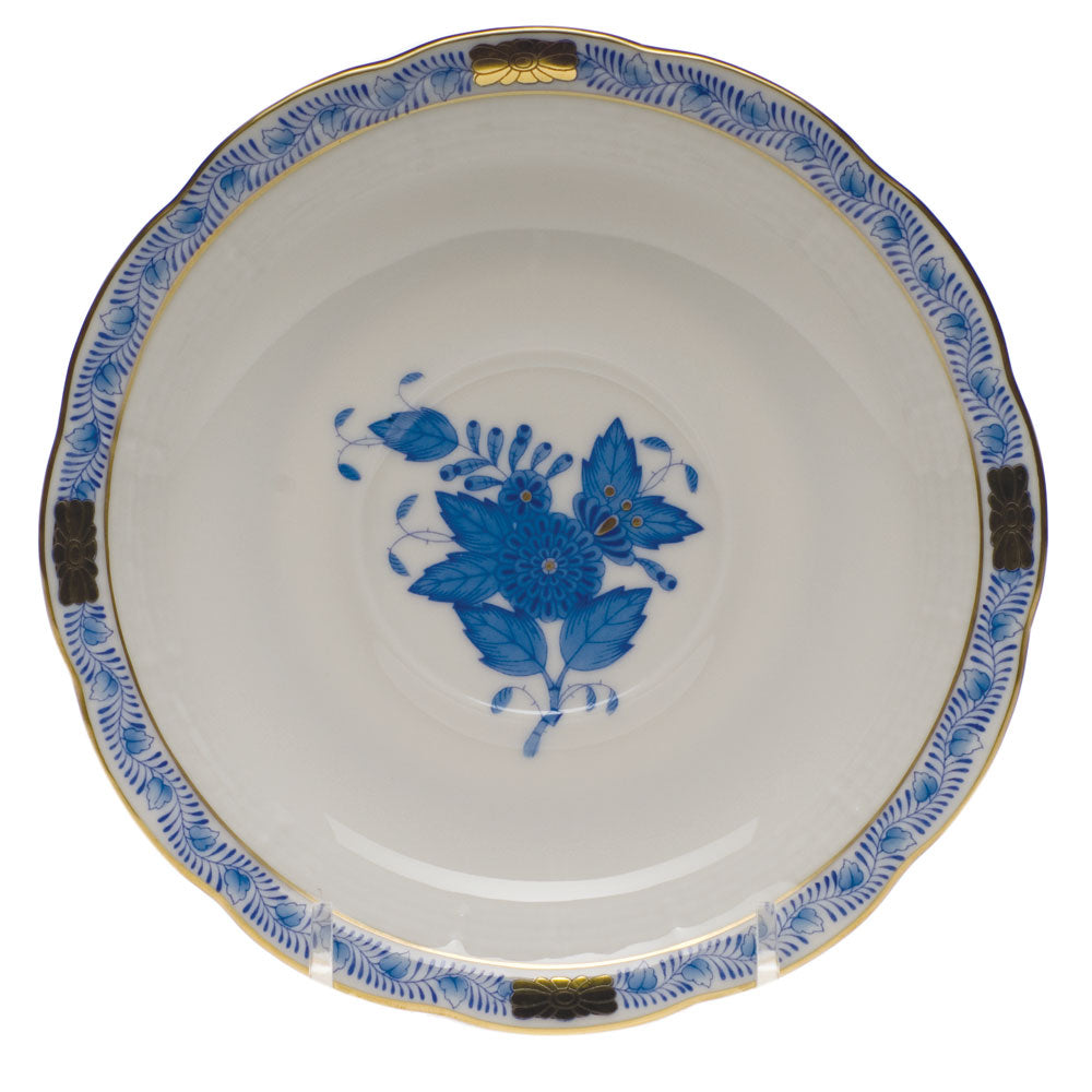 Herend Chinese Bouquet Blue Tea Saucer 6"d - Blue