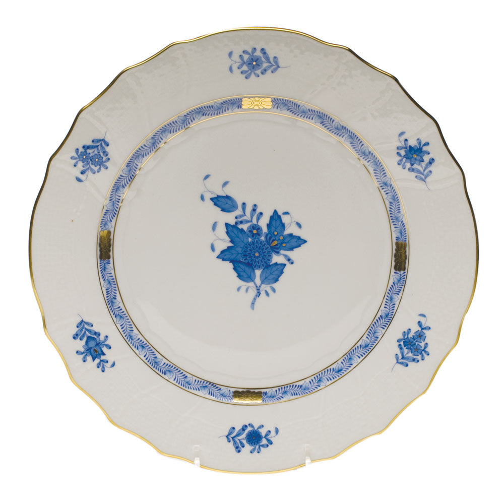 Herend Chinese Bouquet Blue Dinner Plate 10.5"d - Blue