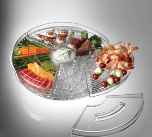 Appetizers on Ice with Lid