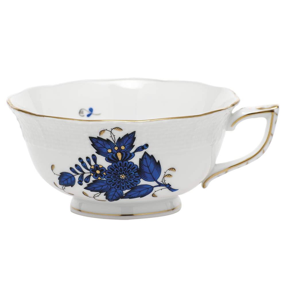 Chinese Boquet Black Sapphire Tea Cup (8 Oz)