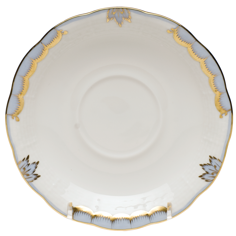 Princess Victoria Light Blue Tea Saucer 6"d - Light Blue