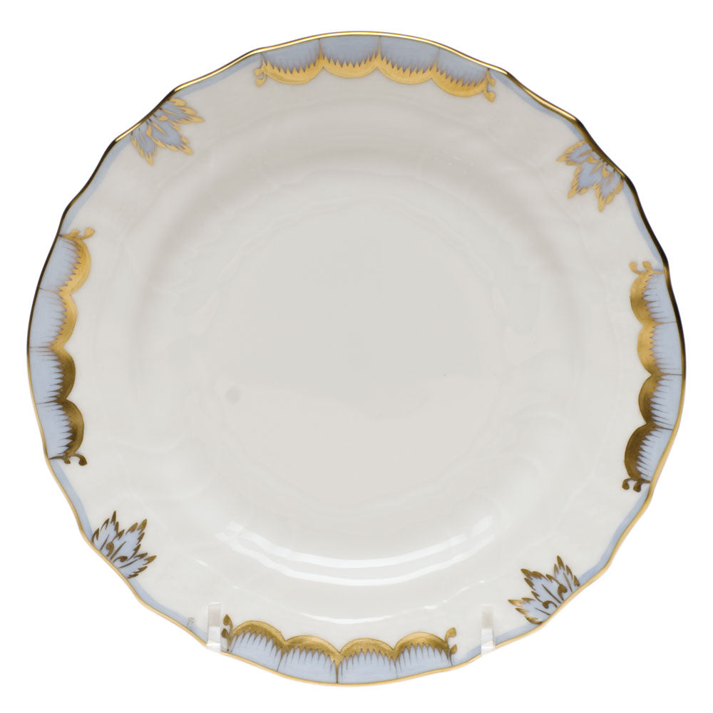 Herend Princess Vict Light Blue Bread And Butter Plate 6"d - Light Blue