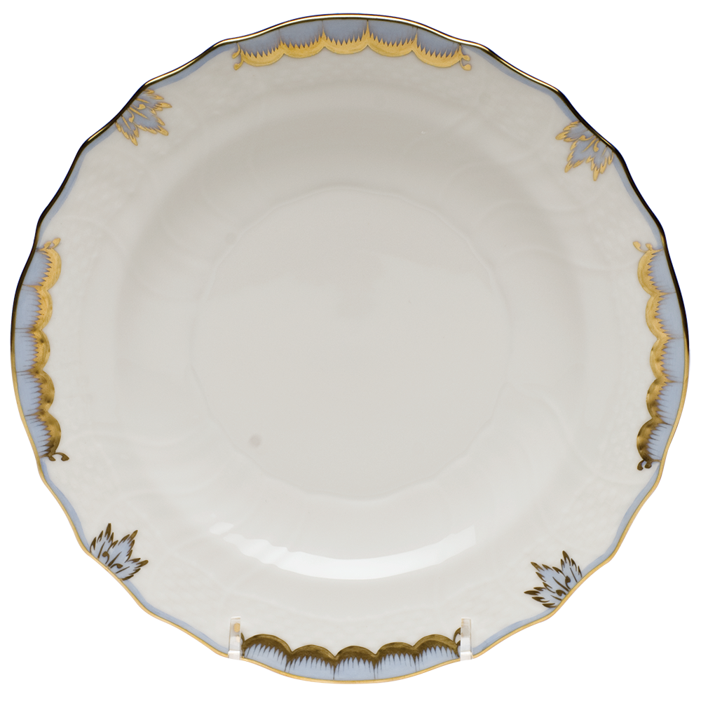 Princess Victoria Light Blue Salad Plate 7.5"d - Light Blue