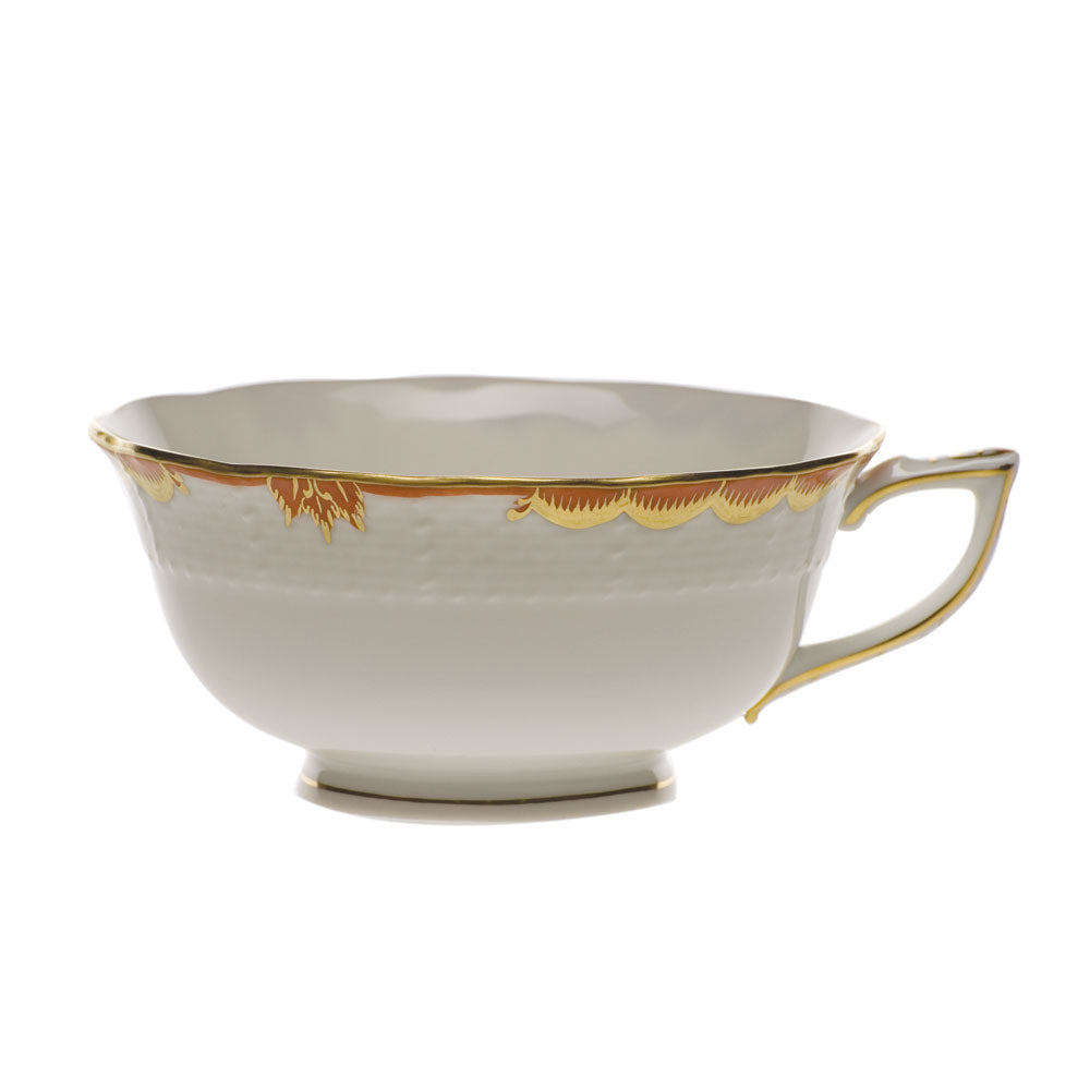 Herend Princess Victoria Rust Tea Cup (8 Oz) - Rust