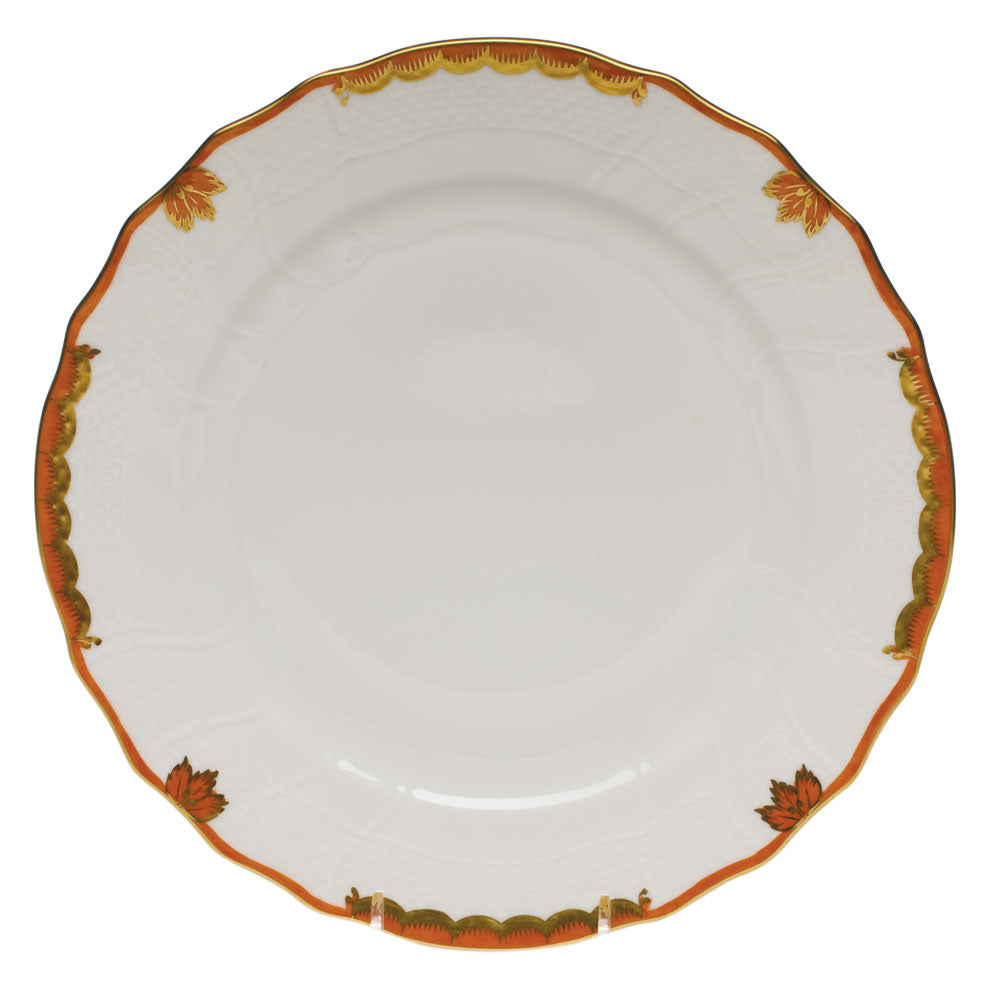 Herend Princess Victoria Rust Dinner Plate 10.5"d - Rust