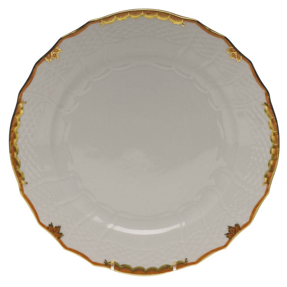 Herend Princess Victoria Rust Service Plate 11"d - Rust