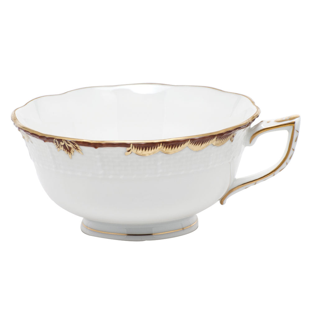 Herend Princess Vict Brown Tea Cup (8 Oz) - Brown