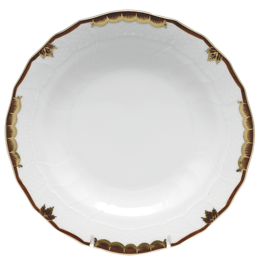 Princess Victoria Brown Dessert Plate 8.25"d