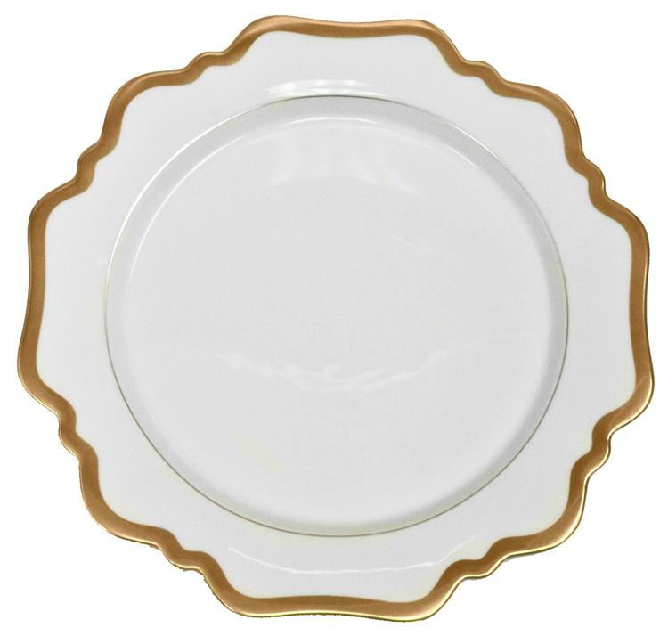 Anna Weatherley Antique White/Gold Salad Plate