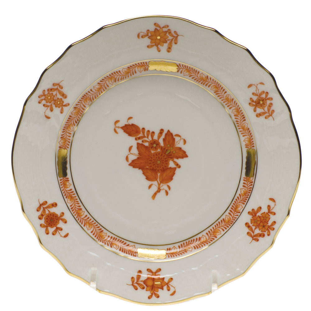 Herend Chinese Bouquet Rust Bread And Butter Plate 6"d - Rust