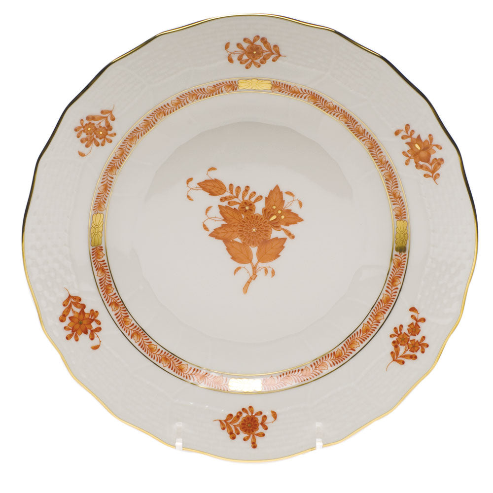 Herend Chinese Bouquet Rust Dessert Plate 8.25"d - Rust