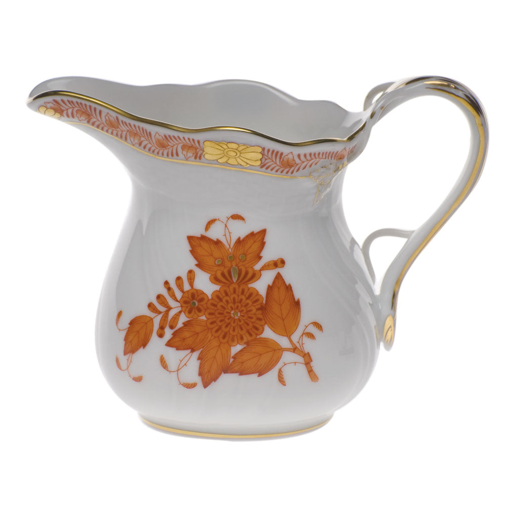 Herend Chinese Bouquet Rust Creamer (6 Oz) 3.5"h - Rust