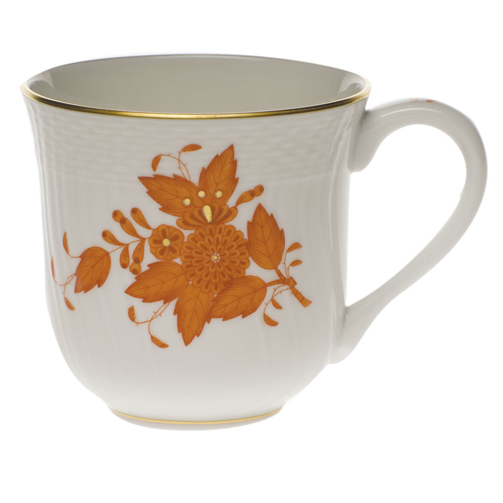 Herend Chinese Bouquet Rust Mug (10 Oz) 3.5"h - Rust