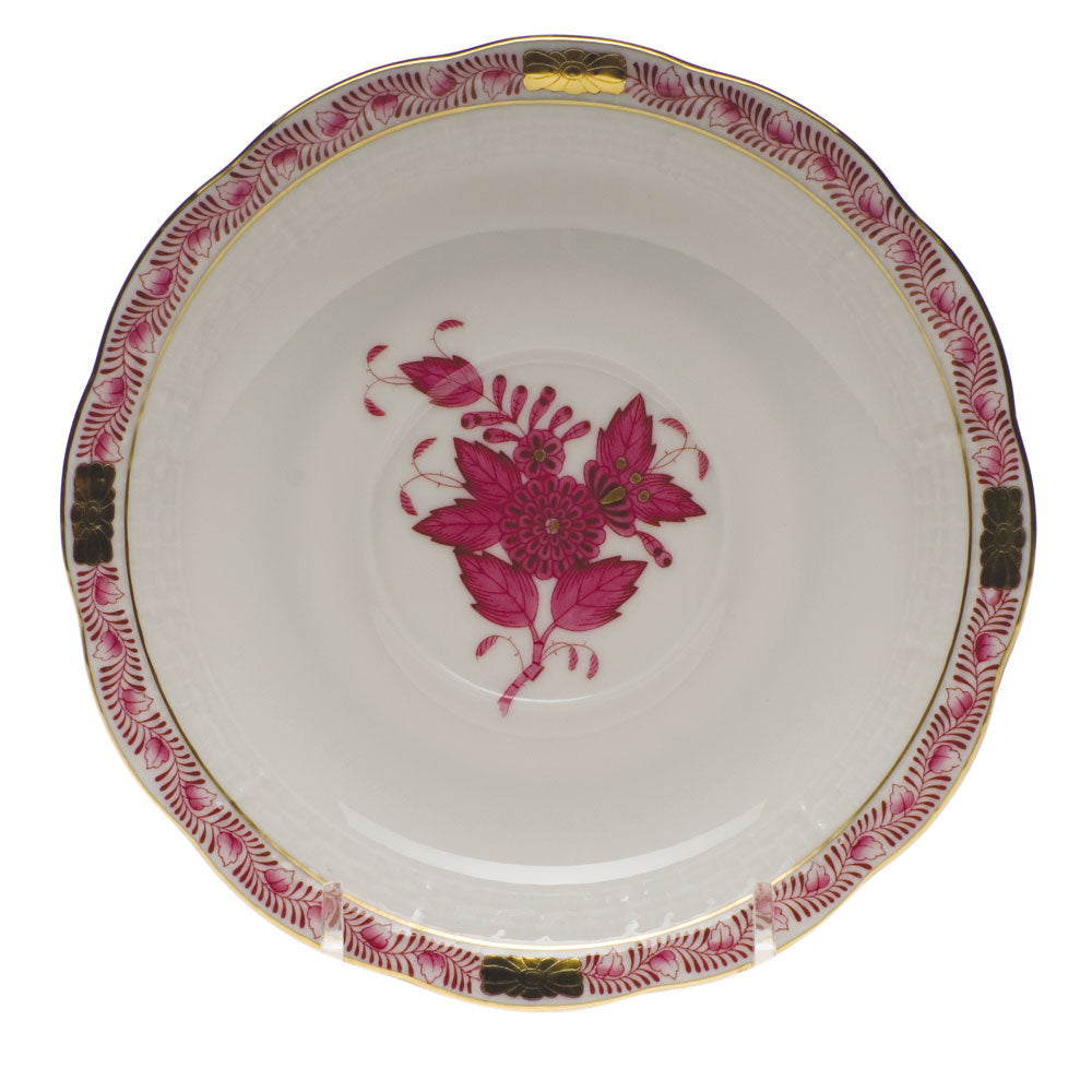 Herend Chinese Bouquet Raspberry Tea Saucer 6"d - Raspberry