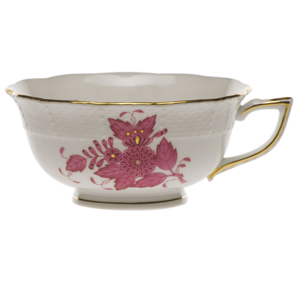 Herend Chinese Bouquet Raspberry Tea Cup (8 Oz) - Raspberry