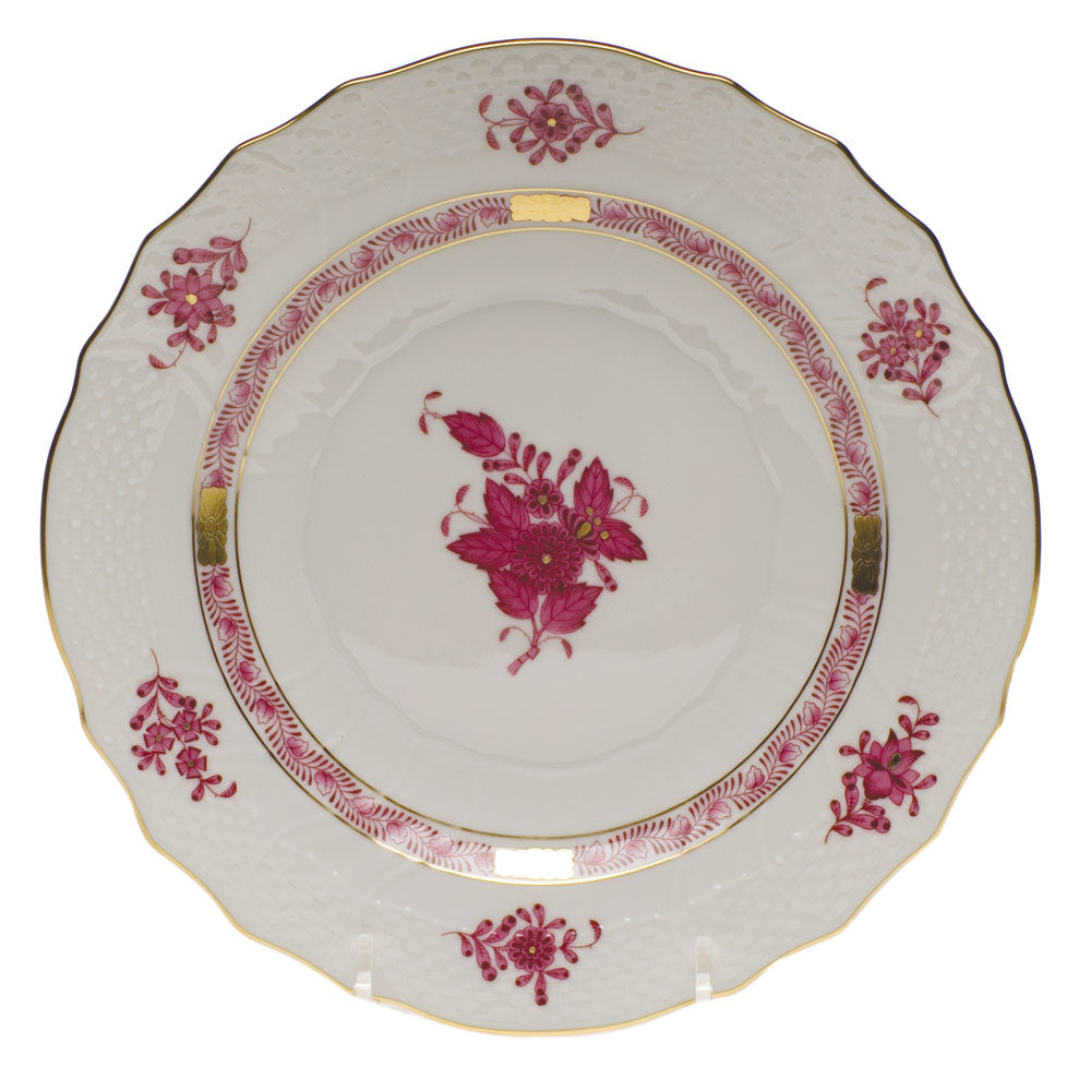 Herend Chinese Bouquet Raspberry Salad Plate 7.5"d - Raspberry
