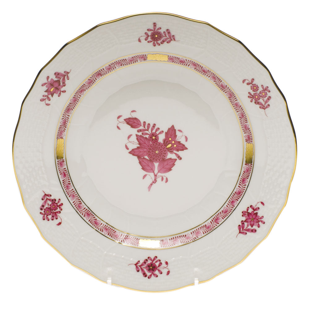 Herend Chinese Bouquet Raspberry Dessert Plate 8.25"d - Raspberry