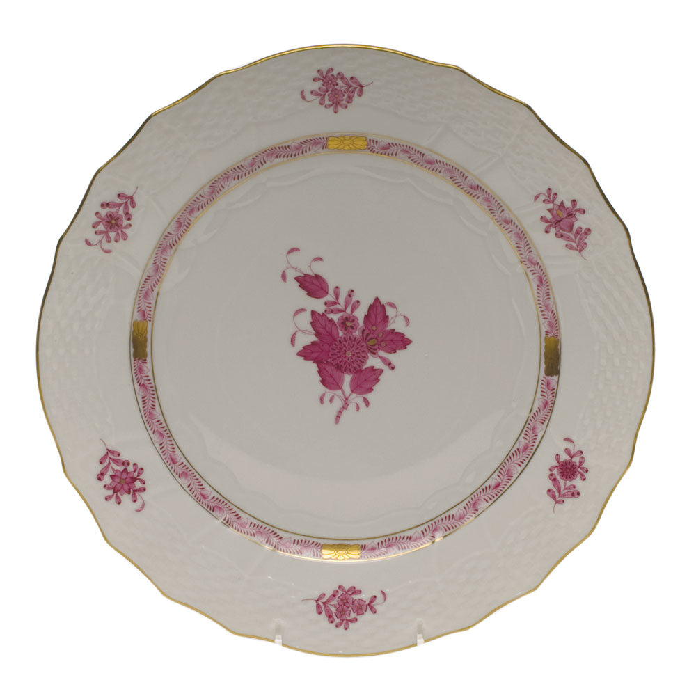Herend Chinese Bouquet Raspberry Service Plate 11"d - Raspberry