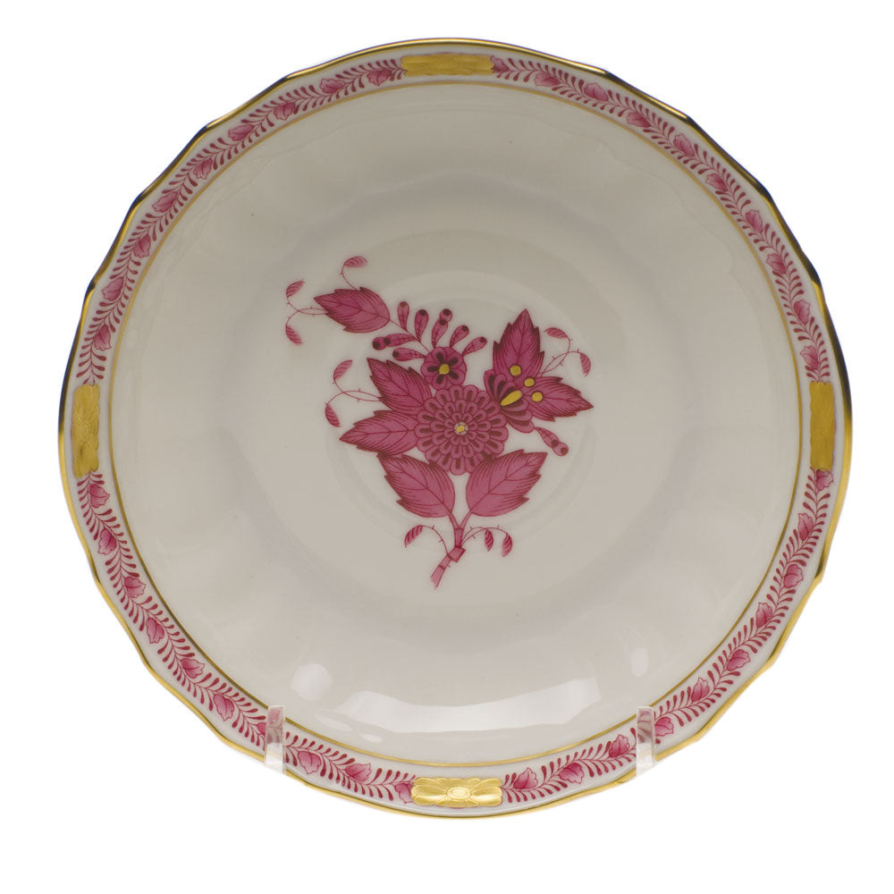 Herend Chinese Bouquet Raspberry Canton Saucer 5.5"d - Raspberry