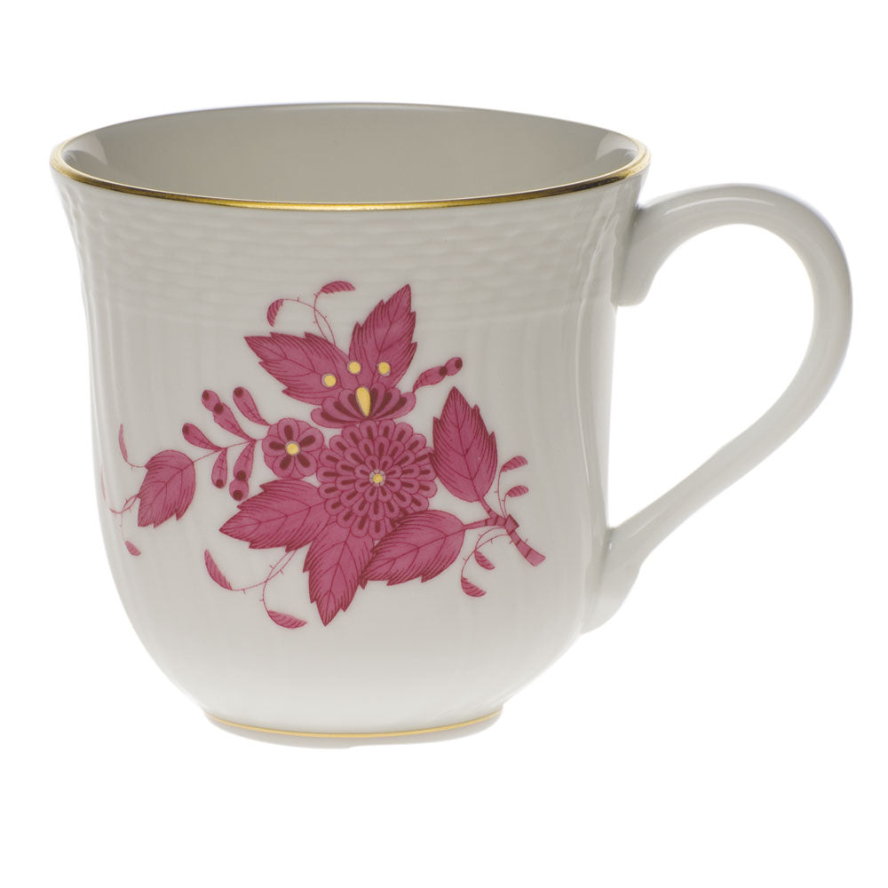 Herend Chinese Bouquet Raspberry Mug (10 Oz) 3.5"h - Raspberry