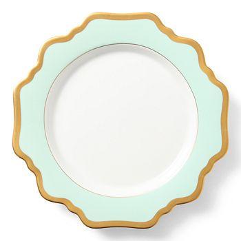 Anna's Palette Salad/Dessert Plate - Aqua Green