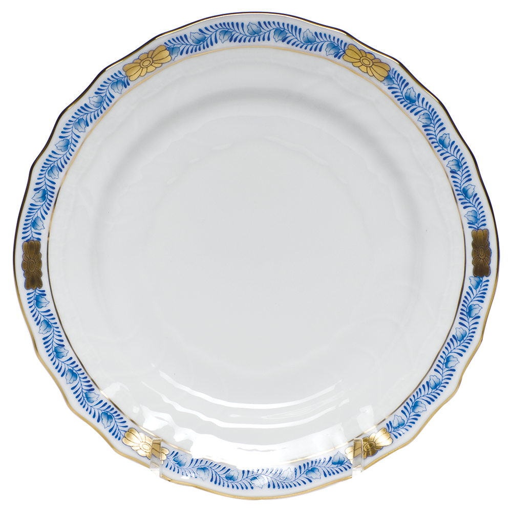 Chinese Bouquet Garland Blue Bread And Butter Plate 6"d - Blue