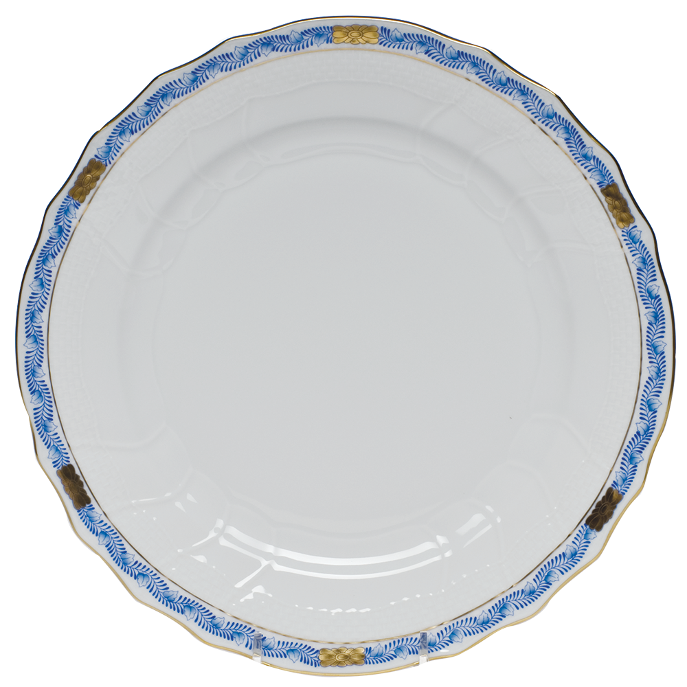 Chinese Bouquet Garland Blue Dinner Plate