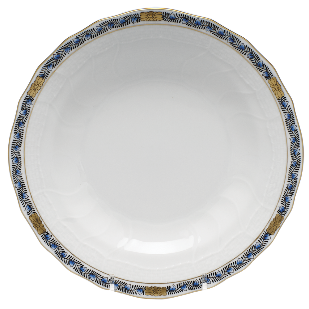 Chinese Bouquet Garland Sapphire Dessert Plate