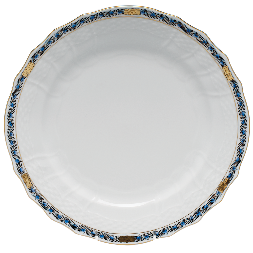 Chinese Bouquet Garland Sapphire Service Plate