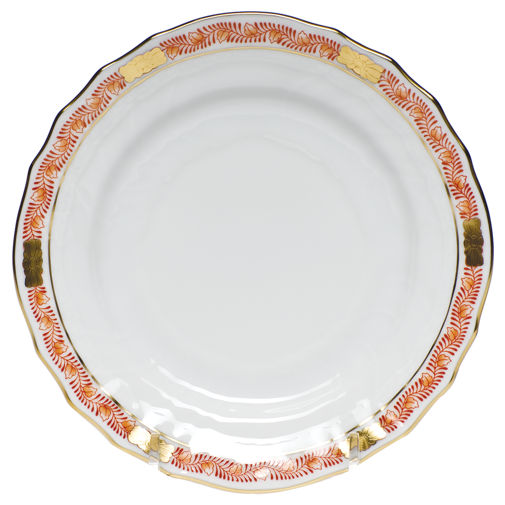 Chinese Bqt Garland Rust Bread And Butter Plate 6"d - Rust