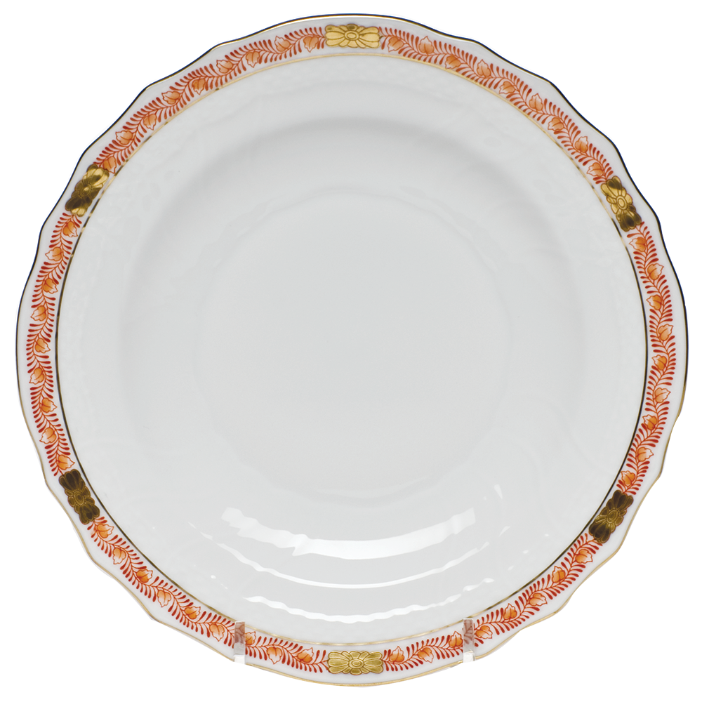 Chinese Bqt Garland Rust Salad Plate 7.5"d - Rust