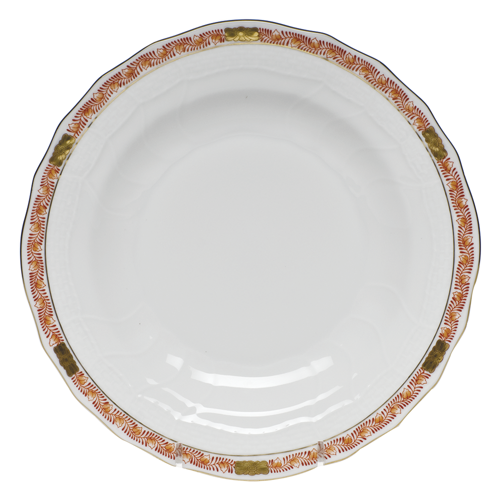 Chinese Bqt Garland Rust Dessert Plate 8.25"d
