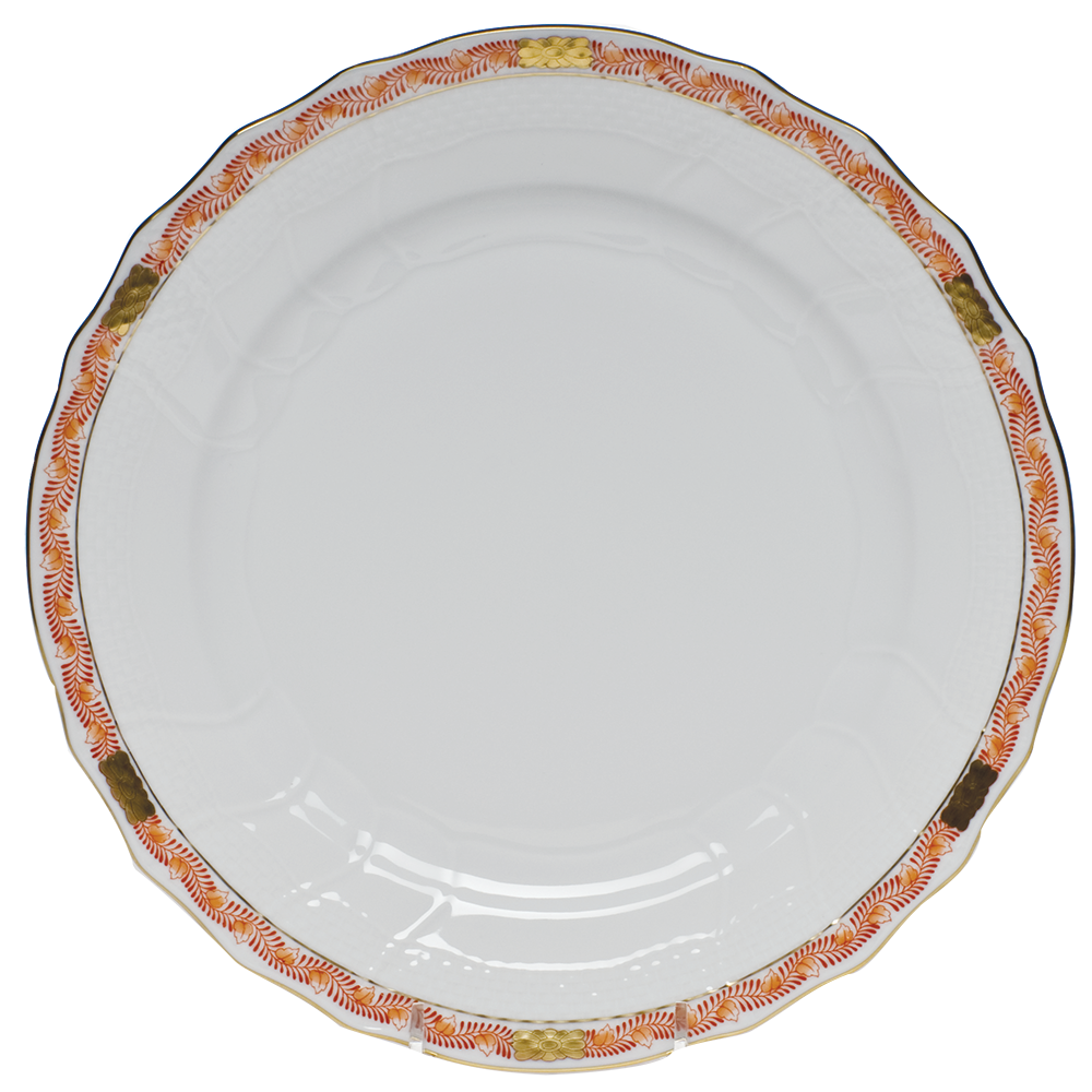 Chinese Bqt Garland Rust Dinner Plate 10.5"d - Rust