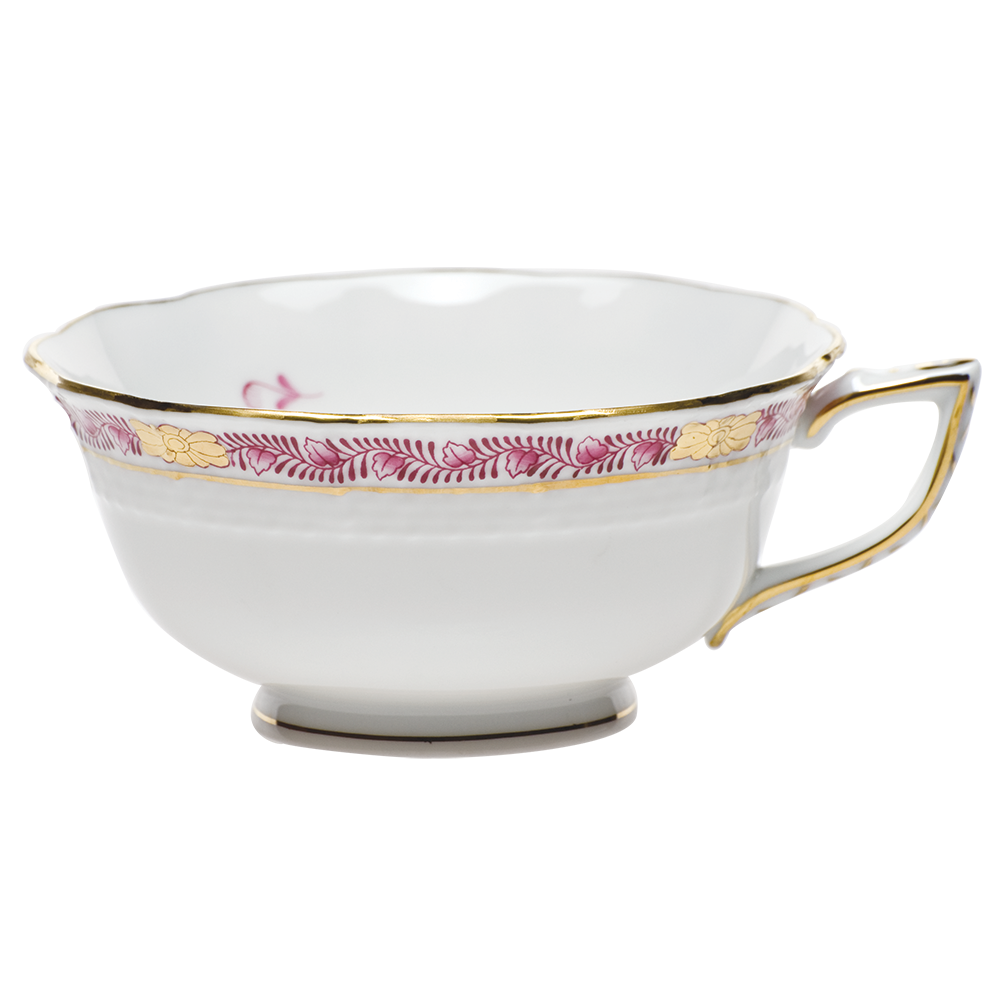Chinese Bqt Garland Pink Tea Cup (8 Oz) - Raspberry