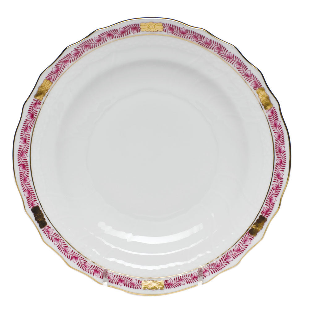 Herend Chinese Bqt Garland Pink Salad Plate 7.5"d - Raspberry