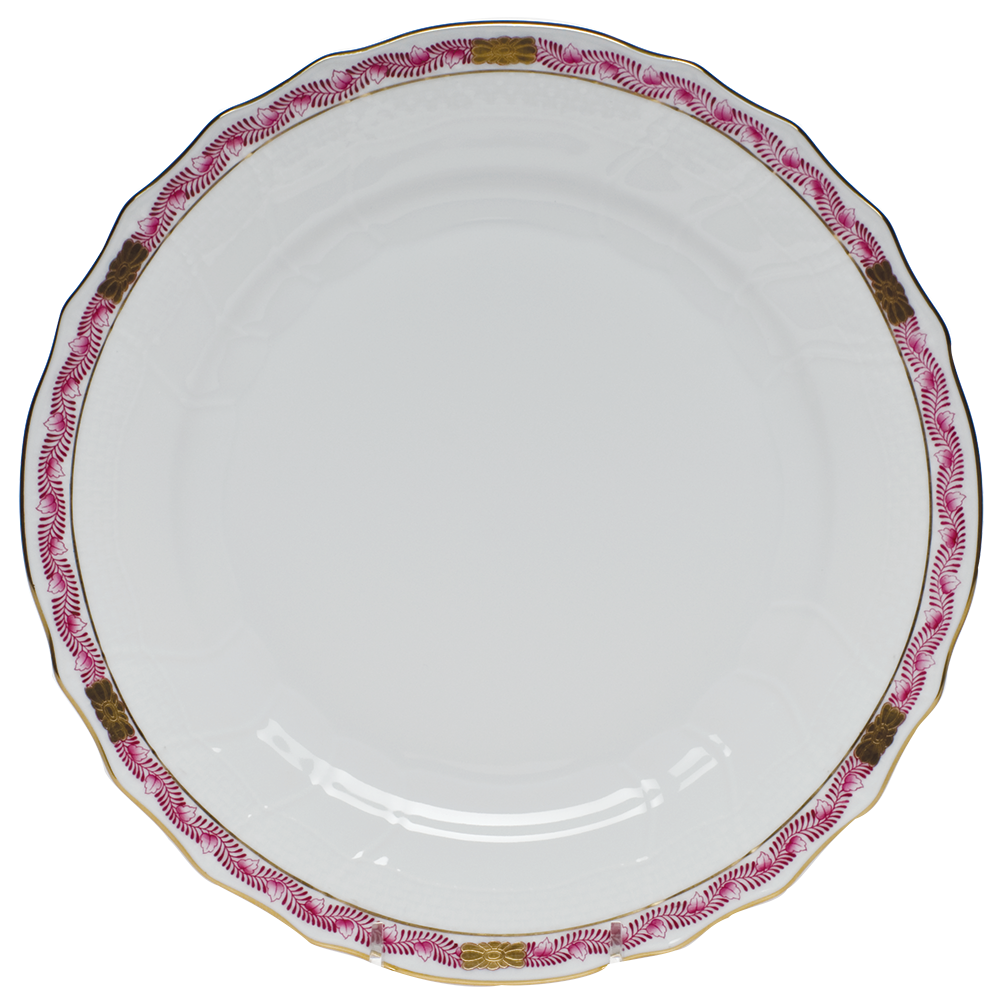 Chinese Bqt Garland Pink Dinner Plate 10.5"d - Raspberry