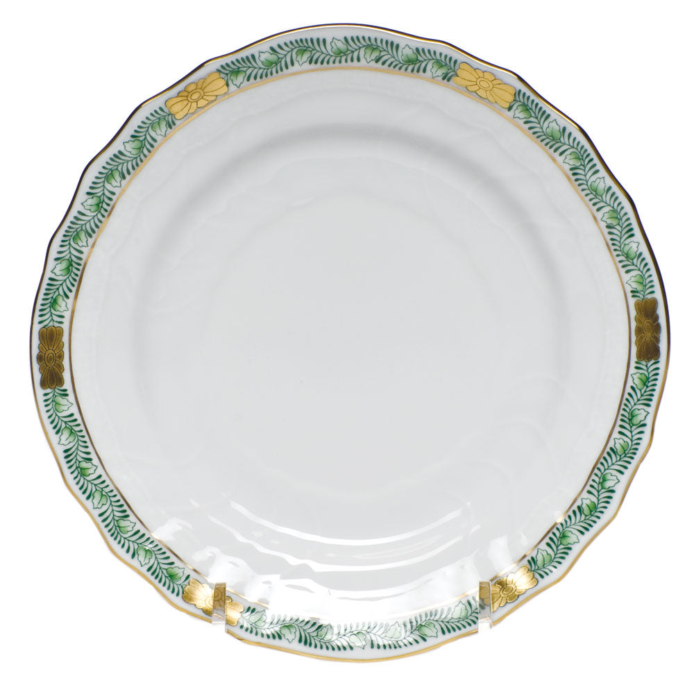 Herend Chinese Bqt Garland Green Bread And Butter Plate 6"d - Green