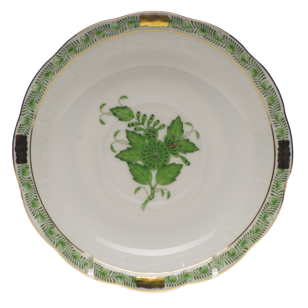 Herend Chinese Bouquet Green Tea Saucer 6"d - Green