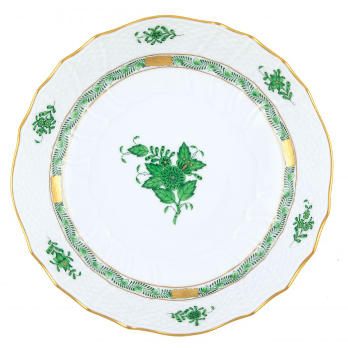 Chinese Bouquet Green Dinner Bowl