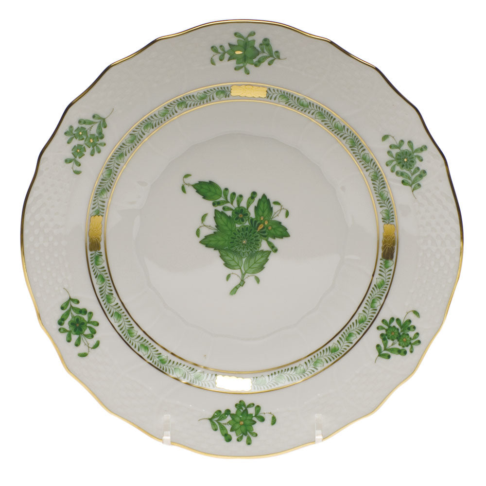 Herend Chinese Bouquet Green Salad Plate 7.5"d - Green