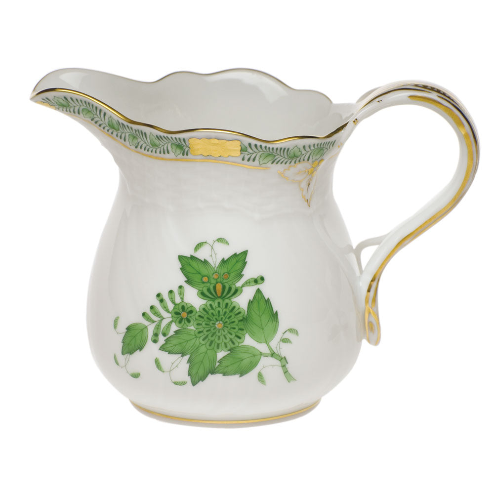 Herend Chinese Bouquet Green Creamer (10 Oz) 4"h - Green