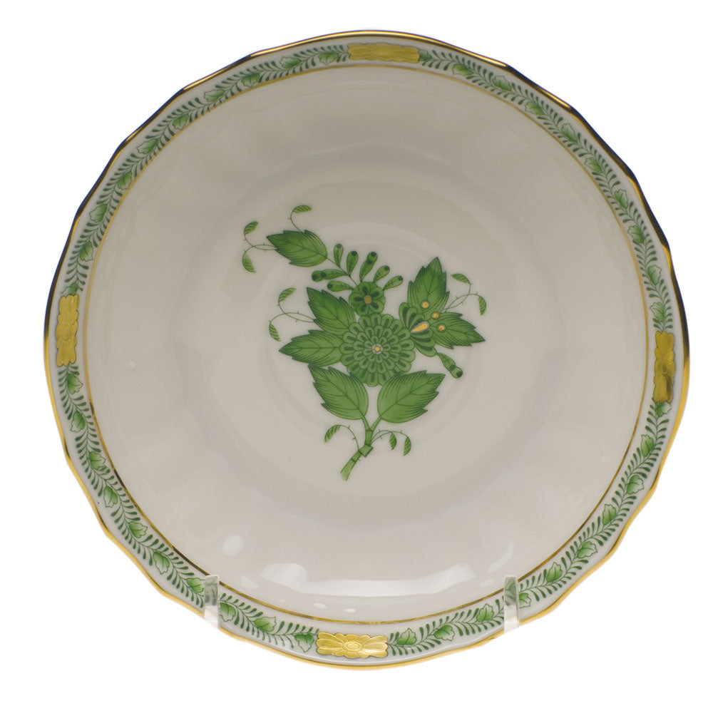 Herend Chinese Bouquet Green Canton Saucer 5.5"d - Green