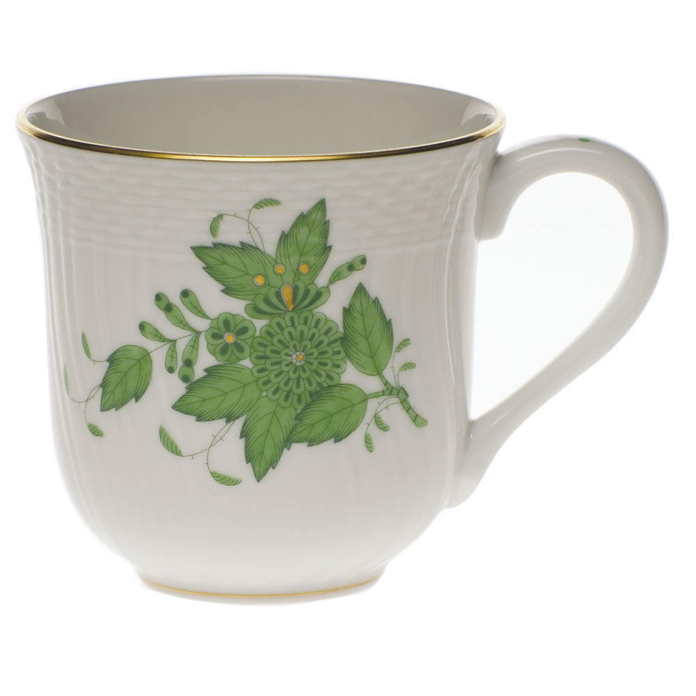 Herend Chinese Bouquet Green Mug (10 Oz) 3.5"h - Green