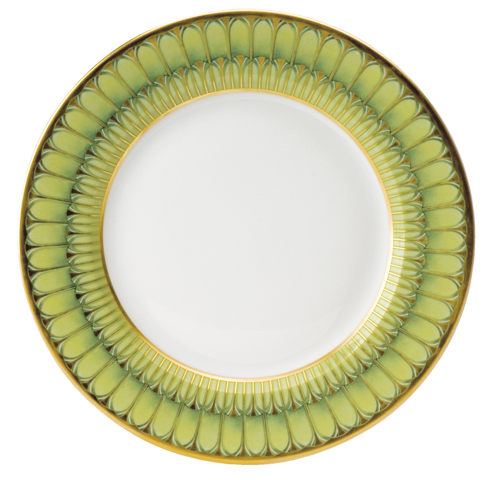 Deshoulieres Arcades Green Dessert Plate