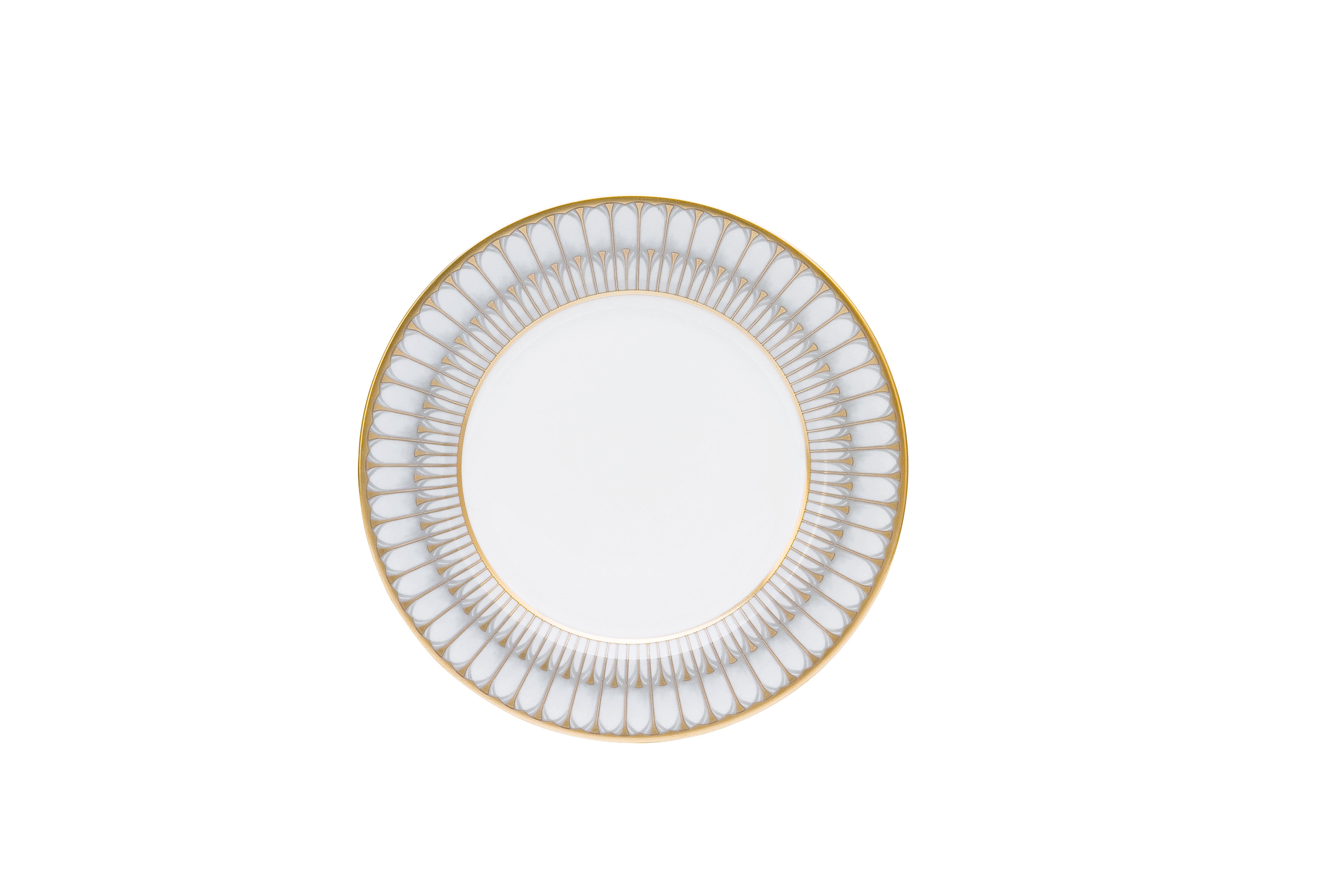 Deshoulieres Arcades Grey Gold Dessert Plate